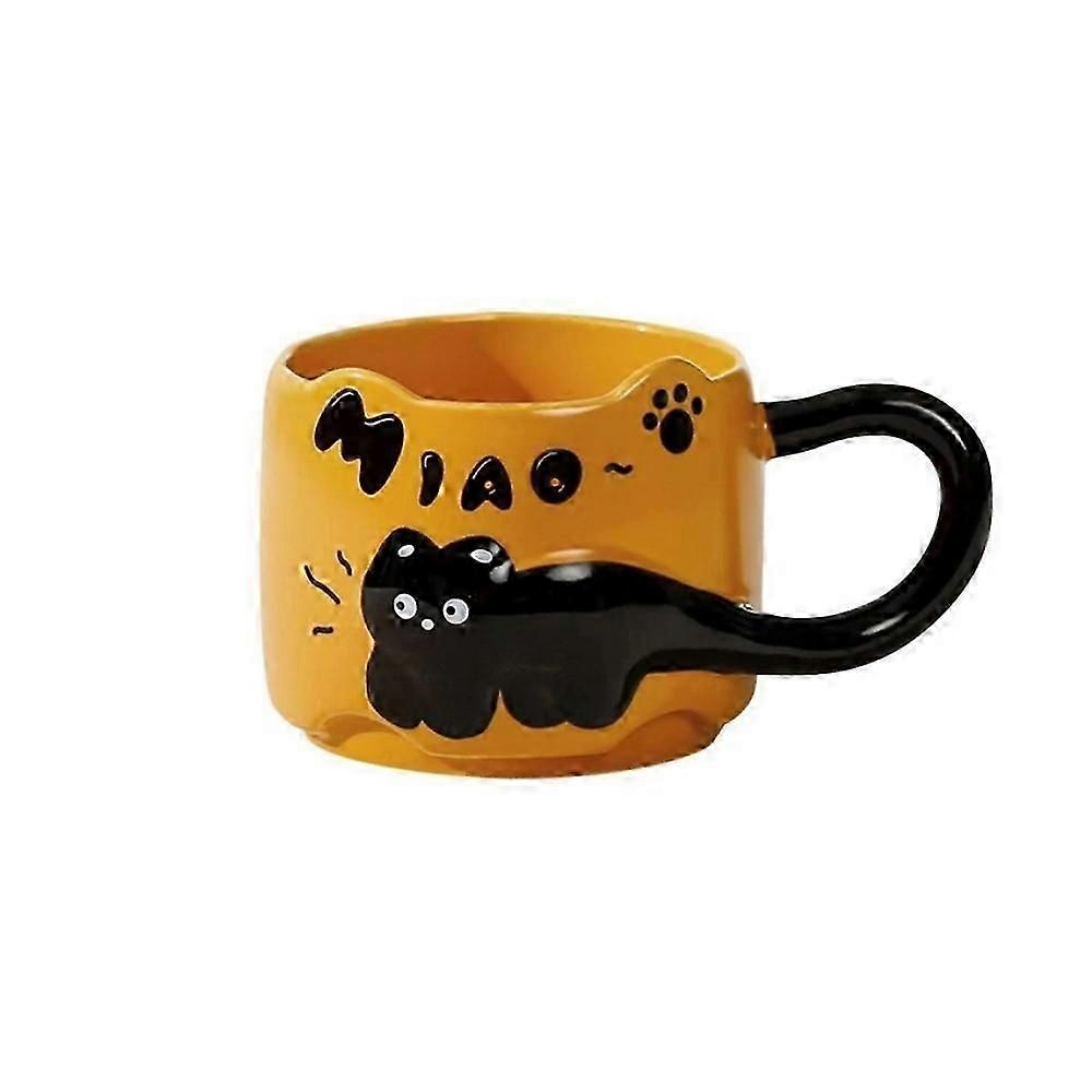 Cat Cat Stacked Cup,Cute Stackable Coffee Mugs,Ceramic Funny Animal Coffee Mugs