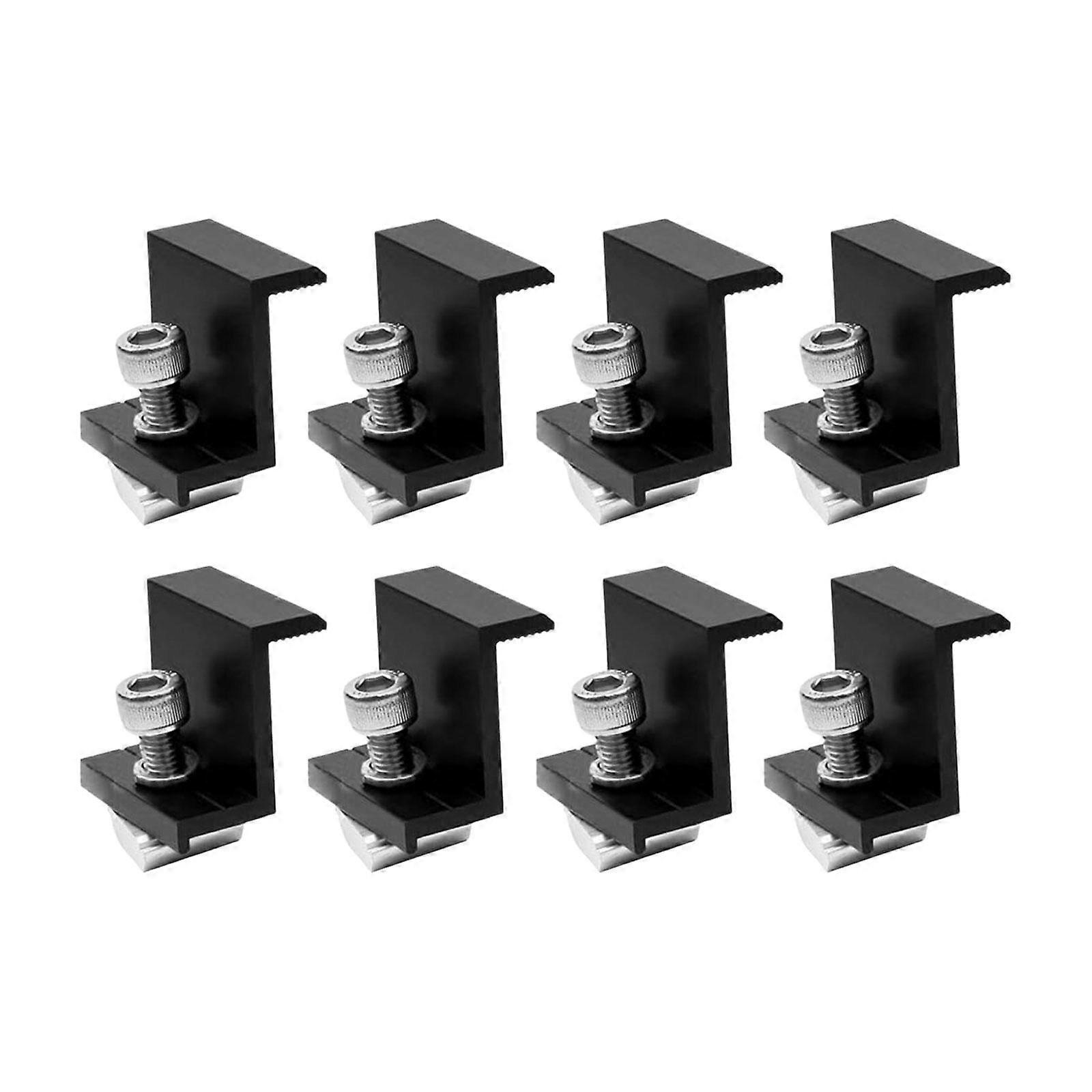 8 Pieces Solar End Clamp Solar Panel Holder Attachment Solar Panel Bracket End