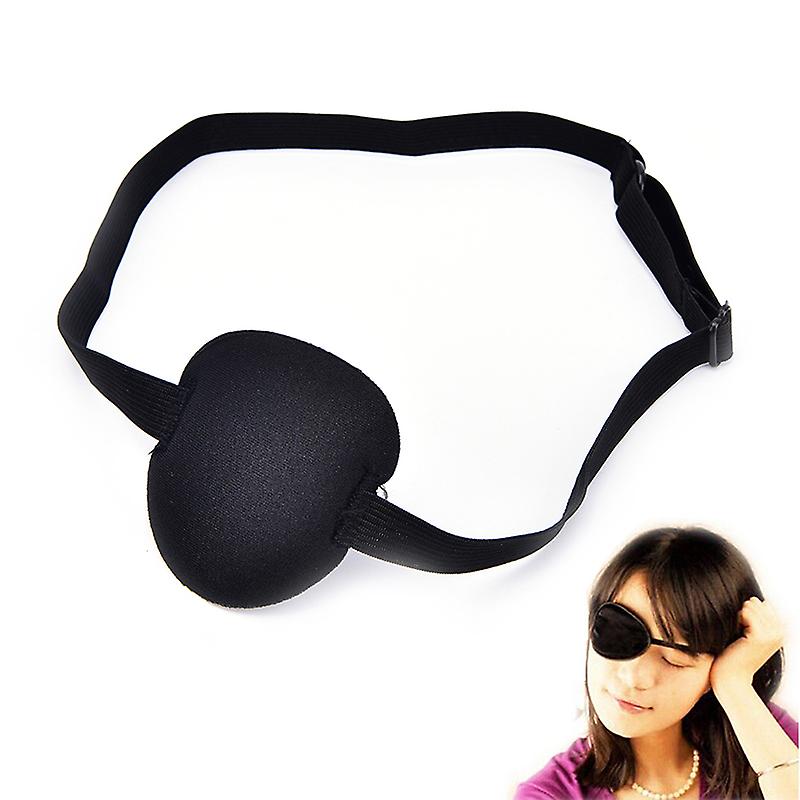2pc Medical Use Concave Eye Patch Foam Groove Adjustable Strap Washable Eyeshades