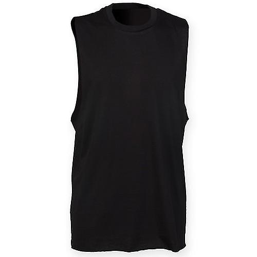 Skinnifit Mens High Neck Slash Armhole Vest