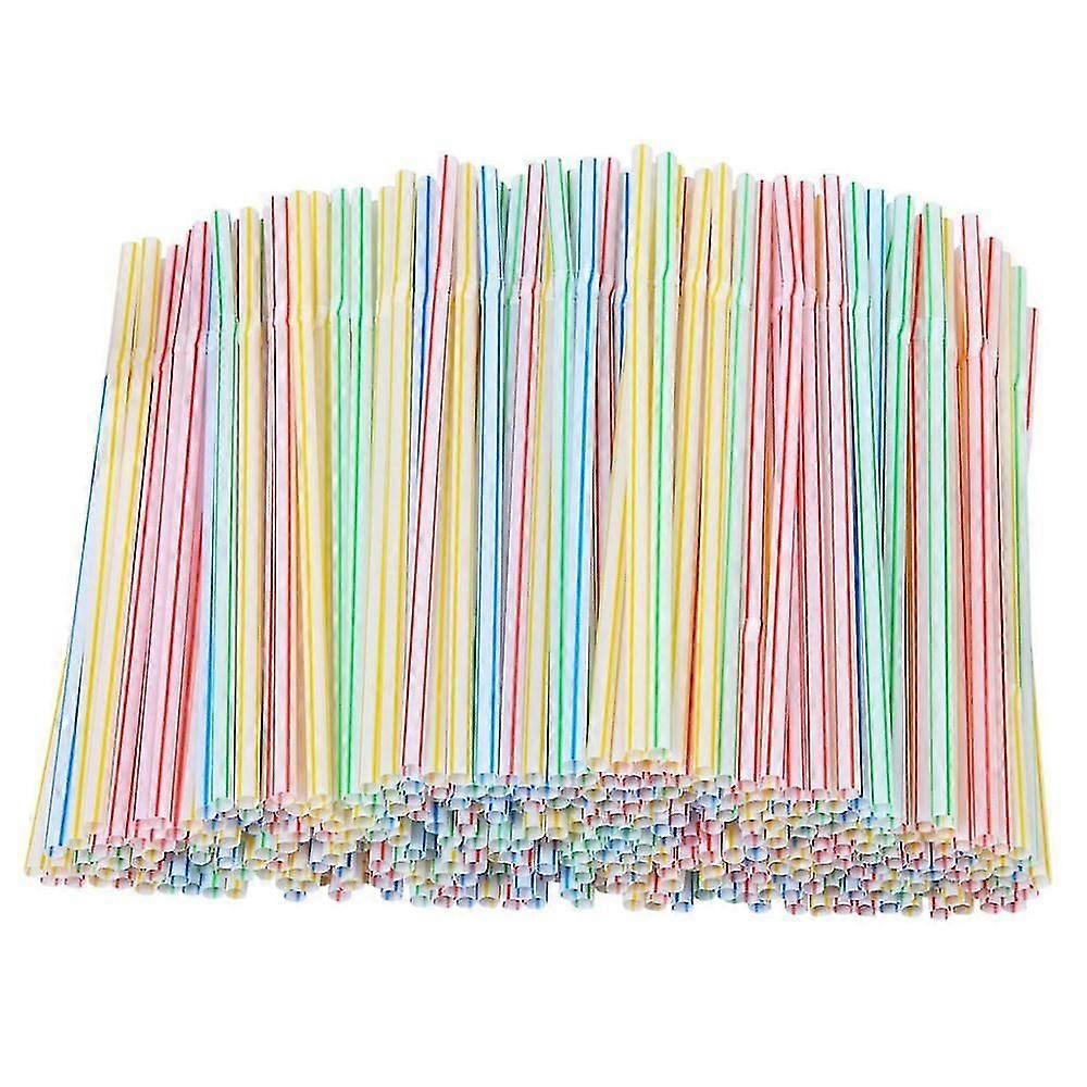 200pcs πλαστικό πόσιμο μίας χρήσης καλαμάκια 8 ίντσες