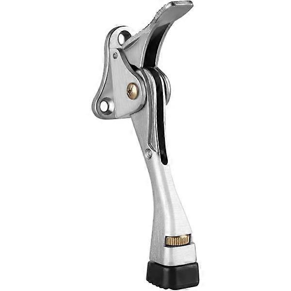 Door Stop, Kickdown Door Stop with Easily Adjustable Height and Rubber Bumper, Door Stop