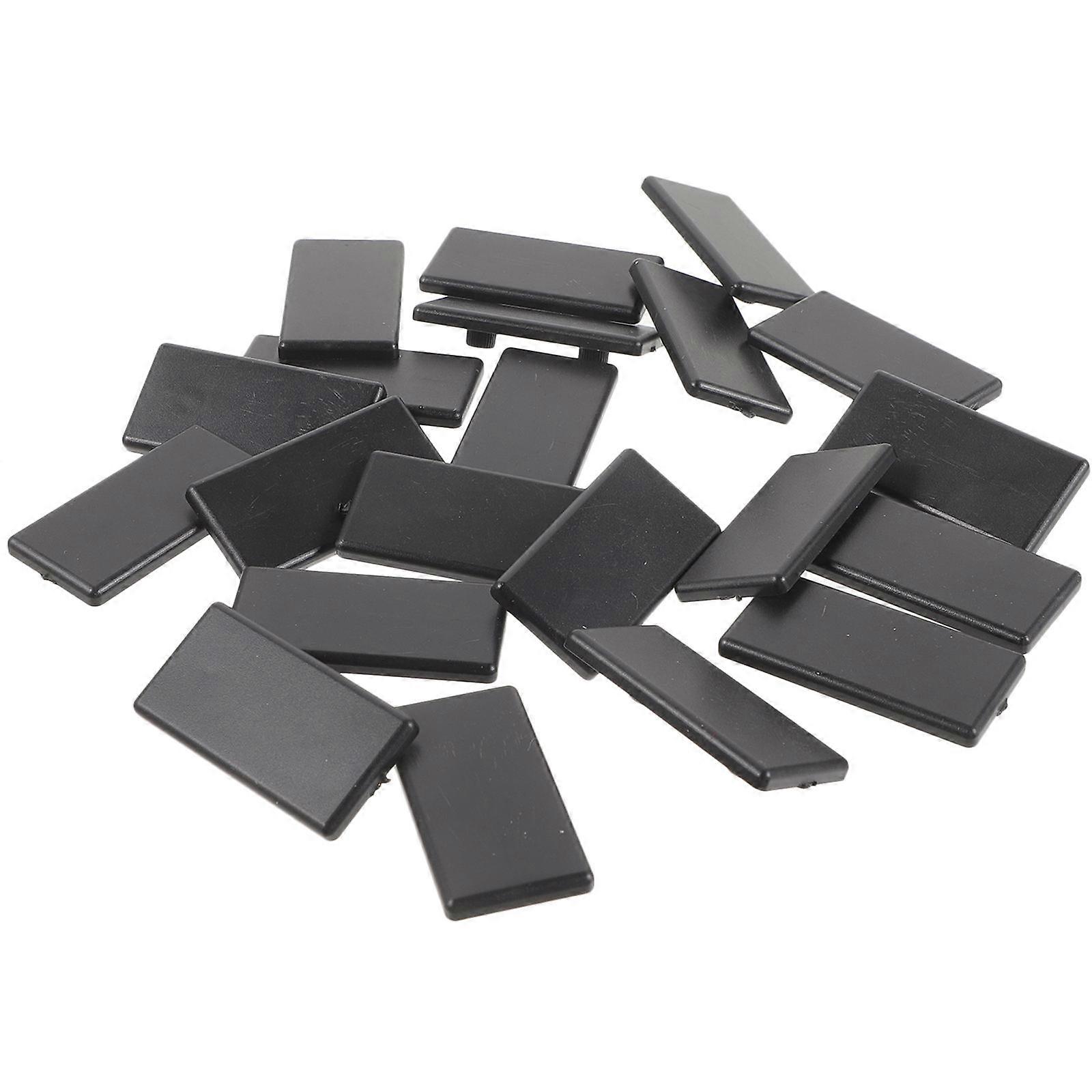 20pcs Aluminum Profile End Caps Durable Splashproof Dirtproof Sealing for Standard Aluminum Extrusion Fastening Fixing Fittings