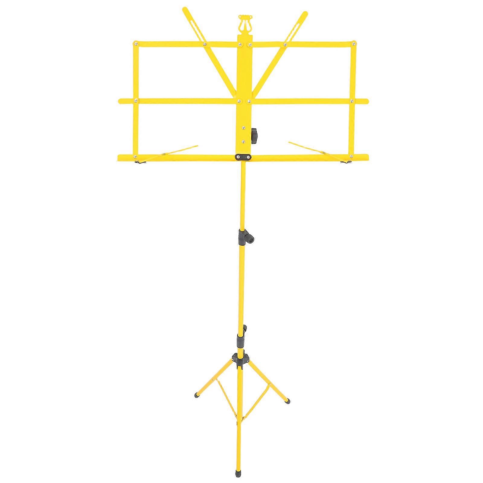 Adjustable Metal Folding Music Stand Tripod for Guitar Accessories, Lightweight Portable Design for Easy Storage and Carrying