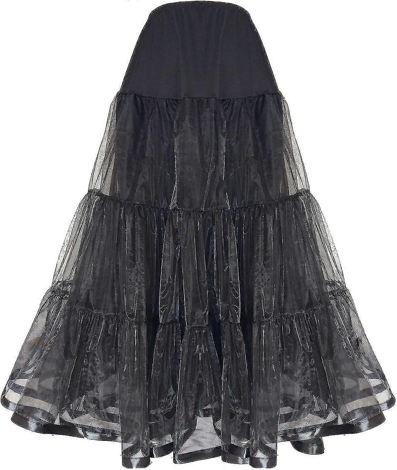 Kadın Kat Uzunluğu Düğün Kombinezon Resmi Elbise İçin Uzun Etek Altı