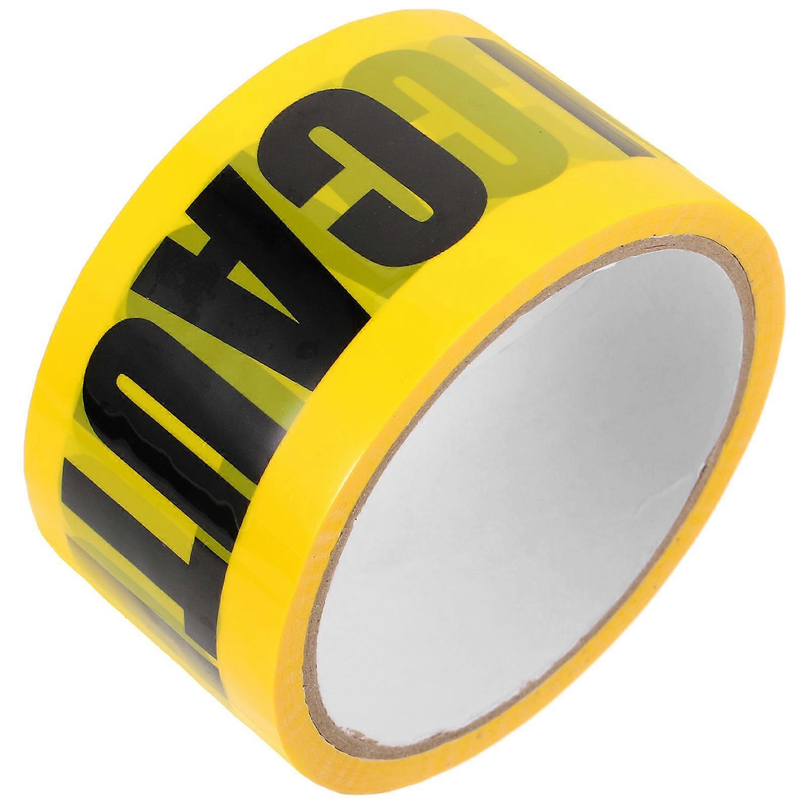 Safety Warning Tape Halloween Caution Sticker For Stairs Platforms Loading Docks 2500.00X4.80X0.10cm Roll 1Pack