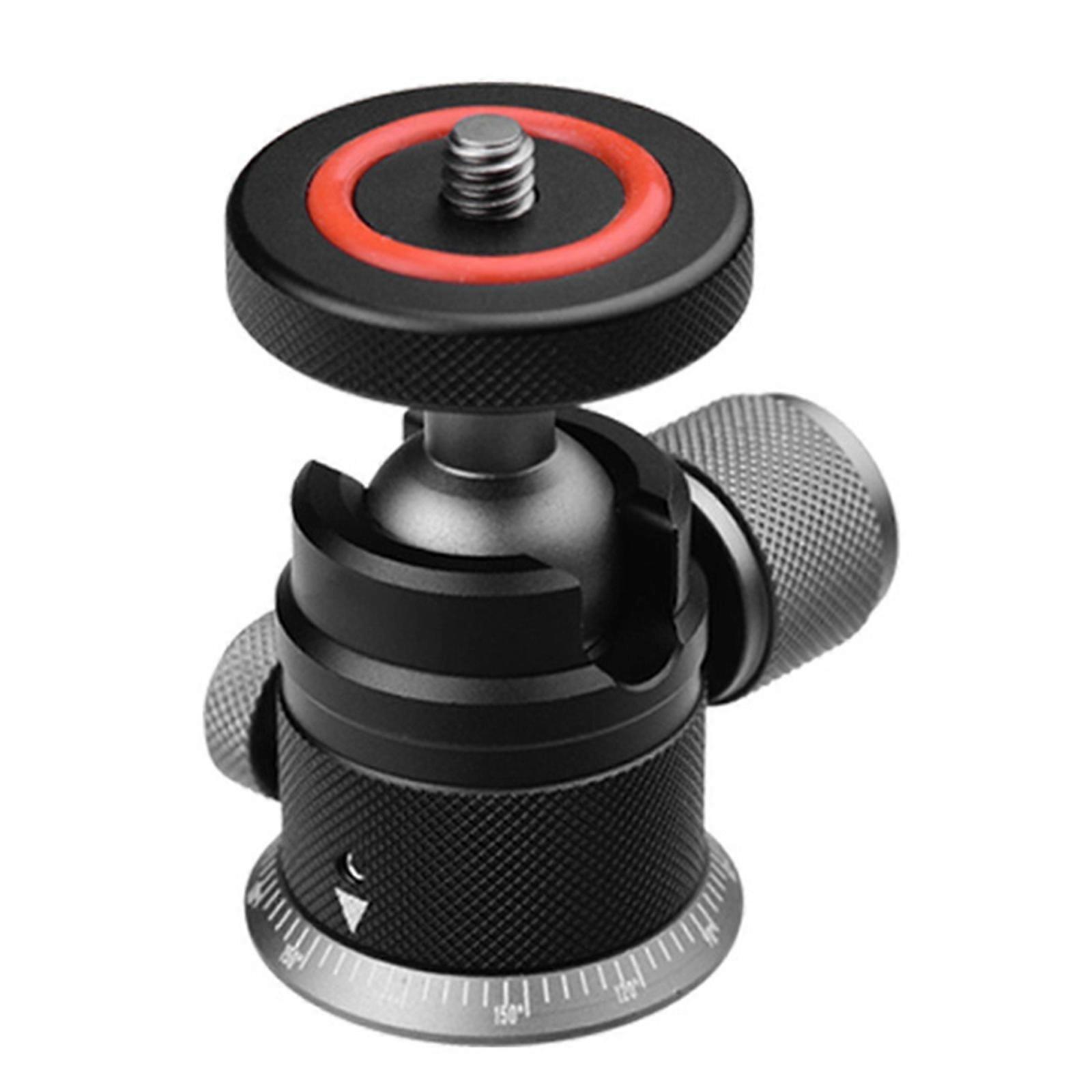 Aluminum Ball Head Mount 360 Degree Rotating Panoramic Tripod Adapter For DSLR Smartphone 3KG Load