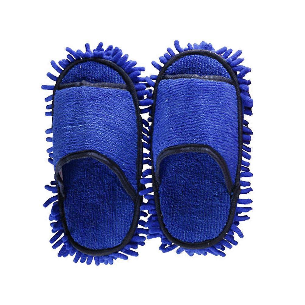 Functional Slippers Lazy Cleaning Foot Cleaner Dark Blue Anti Slip Home Use 1 Pair