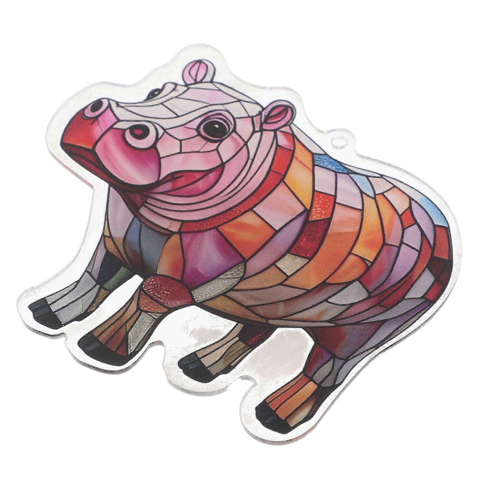 Cute Hippo Car Air Freshener Clip Aroma Diffuser Easy Installation Retro Style Automotive Interior Accessory Fragrance Dispenser