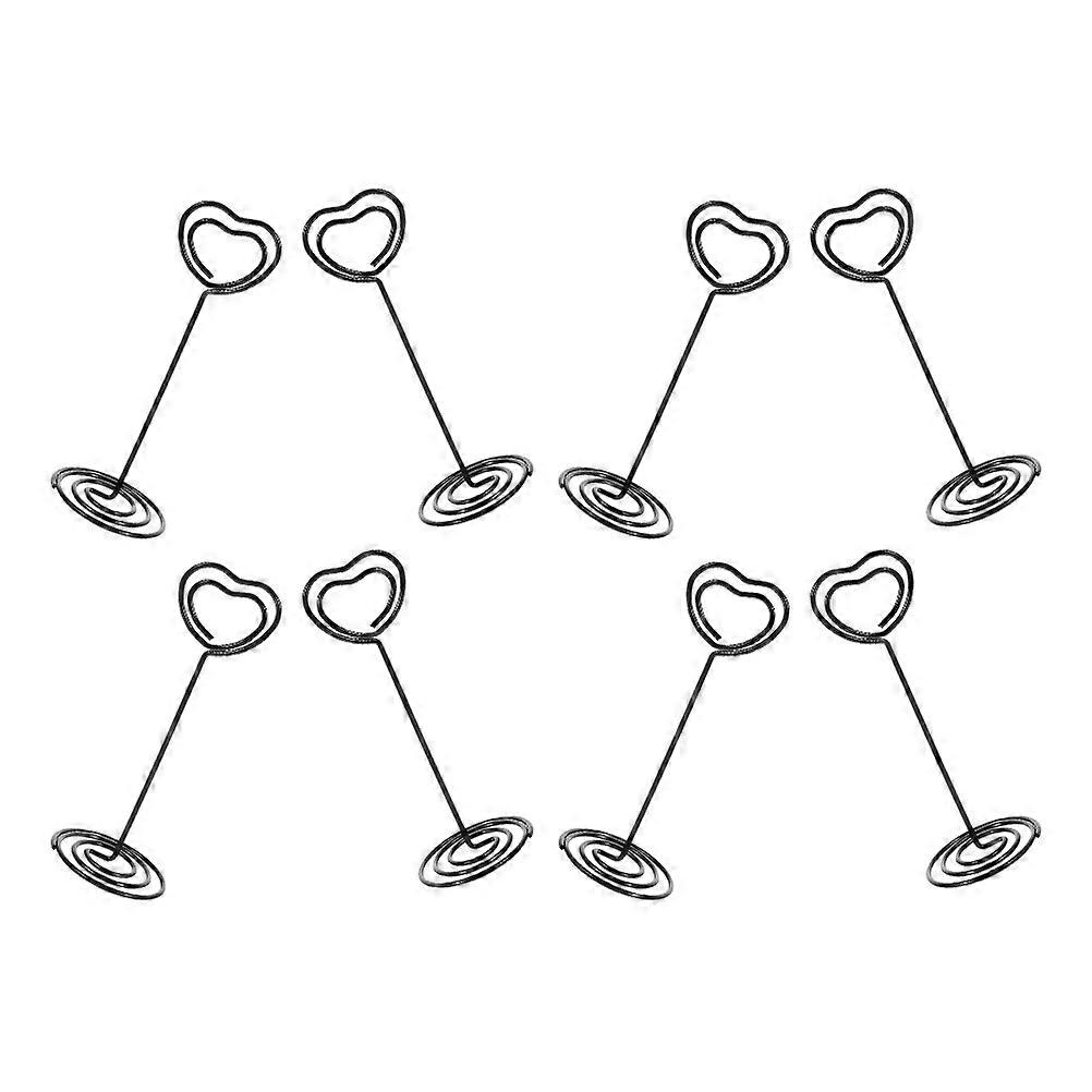 Sign Holder Clip Name Plate Holder Upright Design Wire Holding Cards 8Pcs