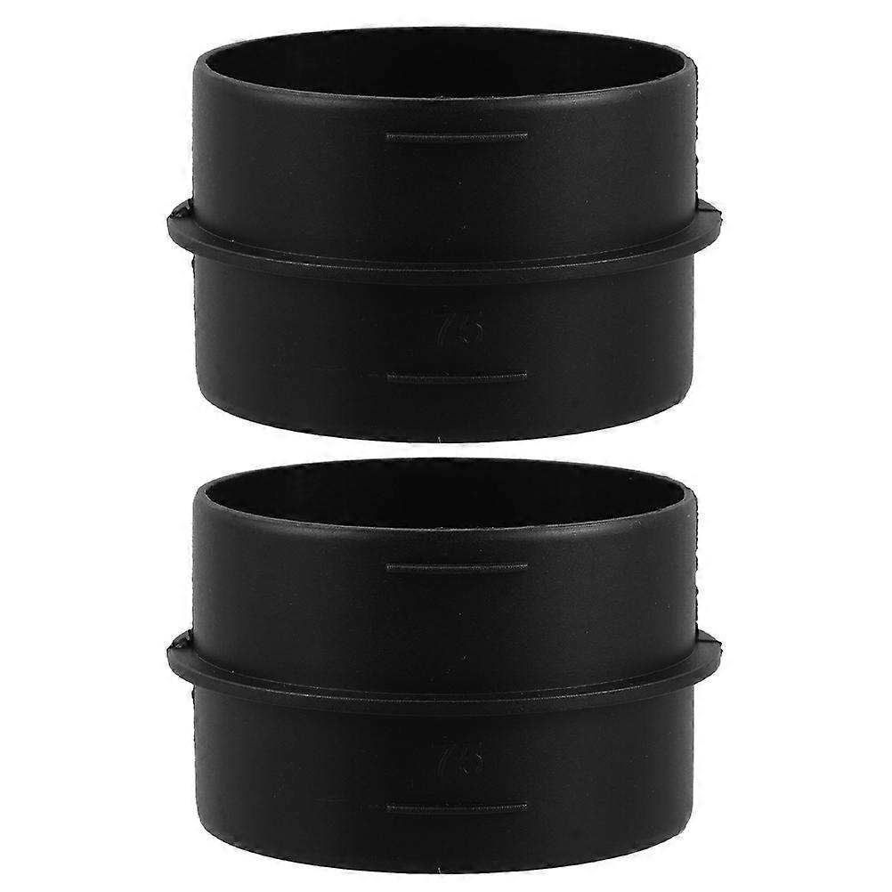Air Vent Outlet Straight Air Ducting Connector For Car Owners Diy Enthusiasts Extended Air Duct Connection Plastic 7.30X7.30X5.00CM 2Pcs