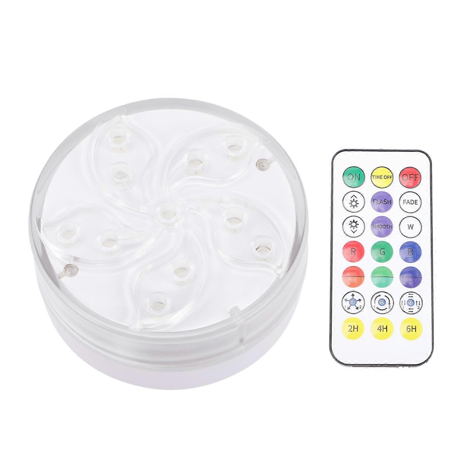 Led Color Changing Lights Pool Light Fixture For Underwater Environments Rgb Colors Plastic Remote Control 1Pcs