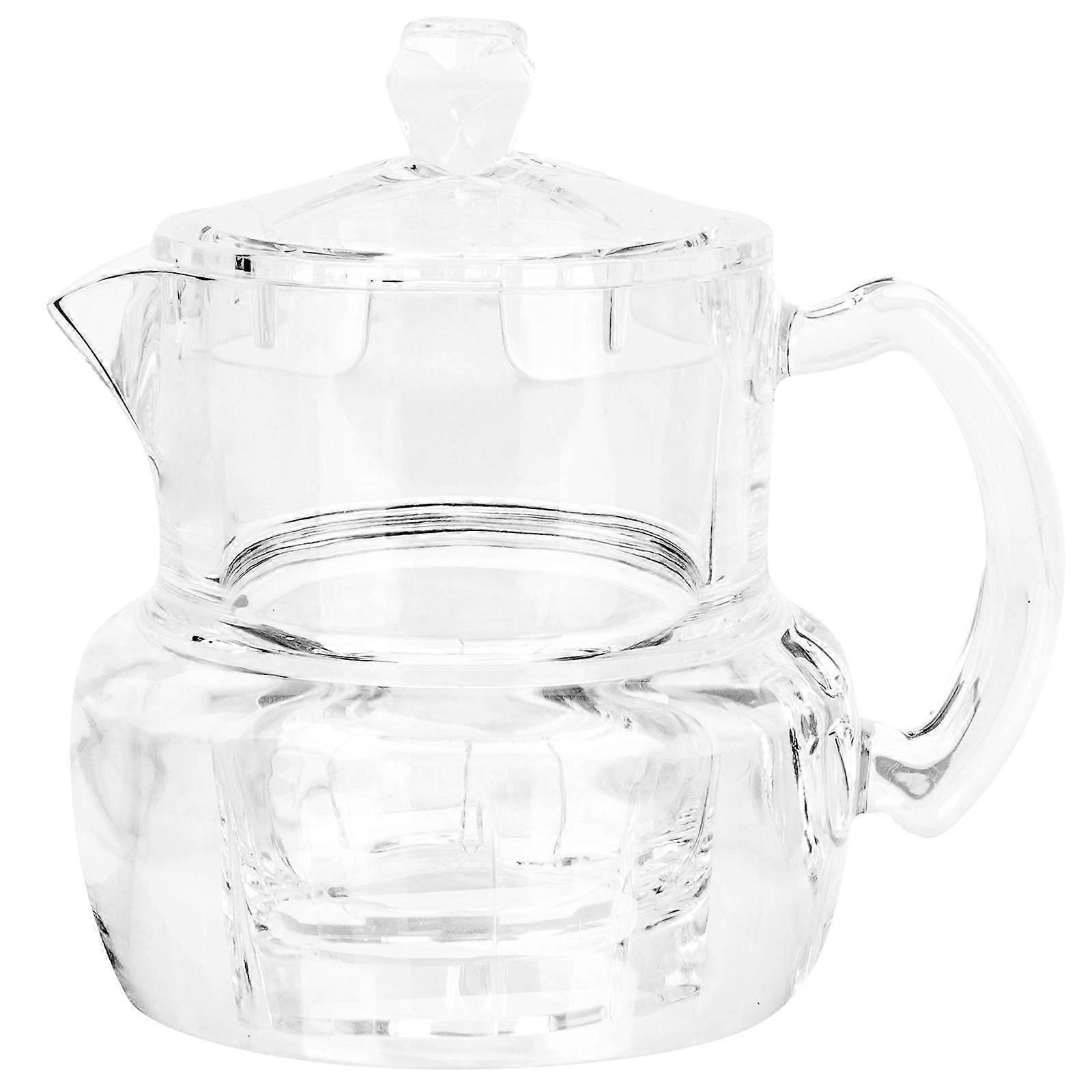 Jars For Honey Acrylic Honey Pot Protection For Breakfast present Giving Transparent 13x11cm Handle Design 1Pack