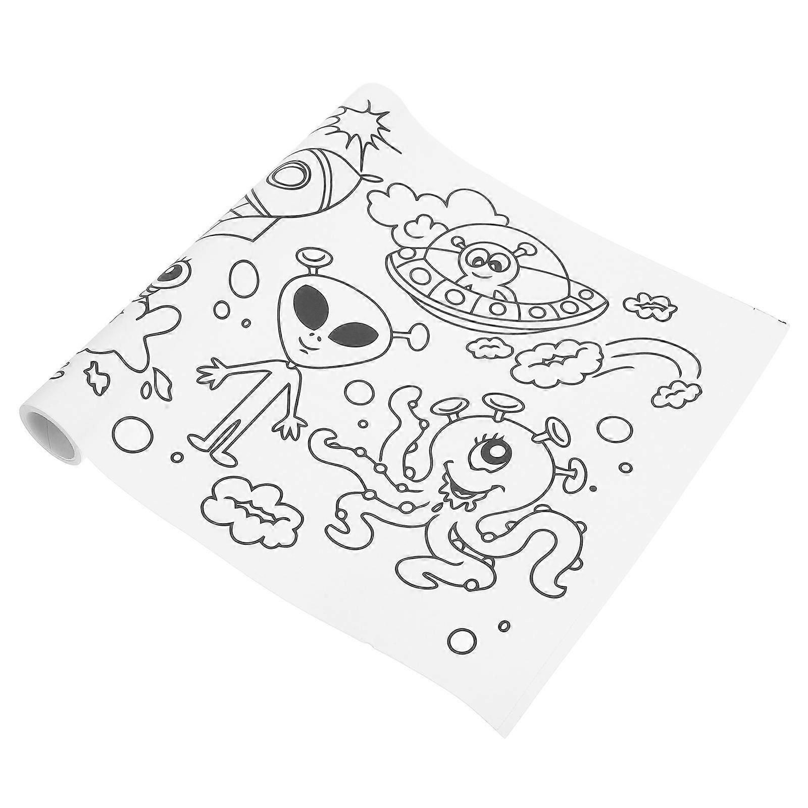 Paper Drawing Toys Large Coloring Poster Space Themed Creative Art Activities Childrens Drawing Paper 1Set