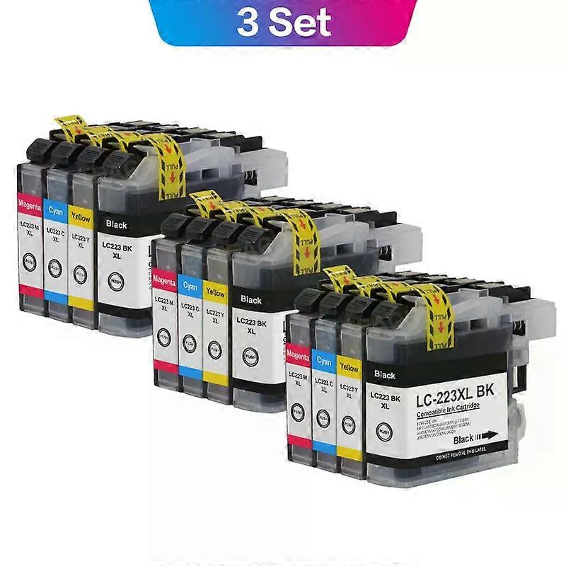 Aecteach new LC223 LC221 Compatible Ink Cartridge For Brother LC223XL MFC-J4420DW J4620DW J4625DW J480DW J680DW J880DW Printer
