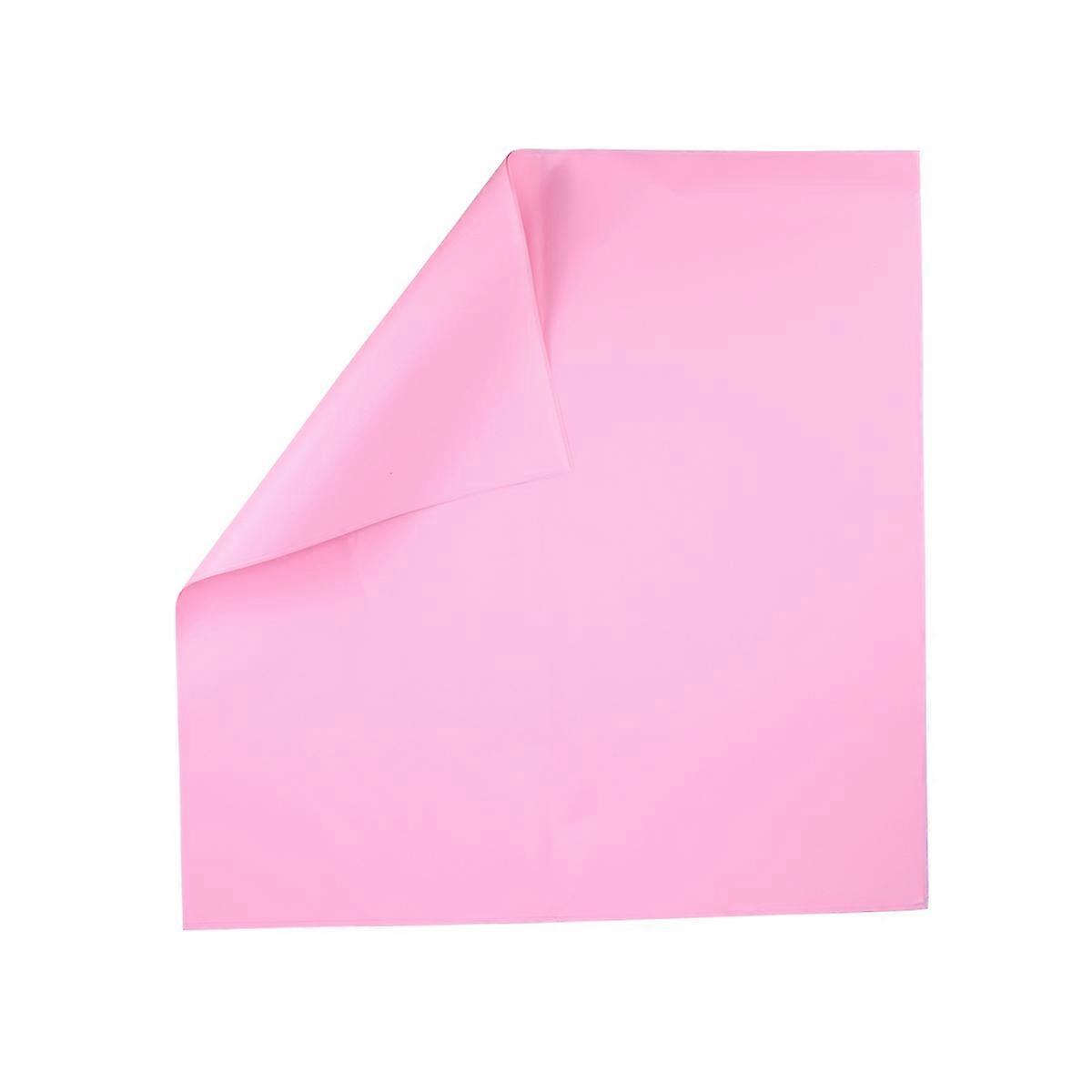 Scrapbooking Pink Solid Color Wrapping Paper Translucent Wrapper for Flower Bouquet present 60x60x0.05cm 20Pack
