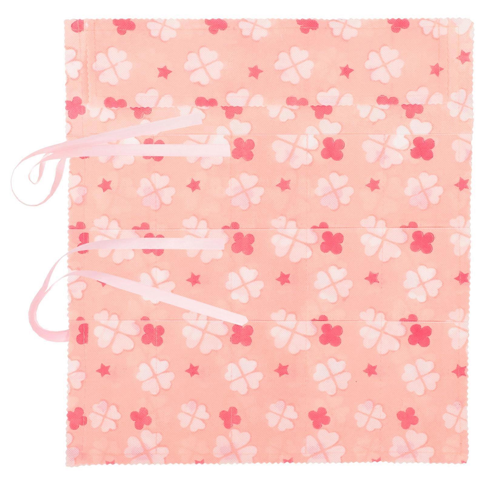 Knitting Tool Storage Bag Crochet Tool Organizer Craft Projects Rectangular Assorted Color Storage 1Set