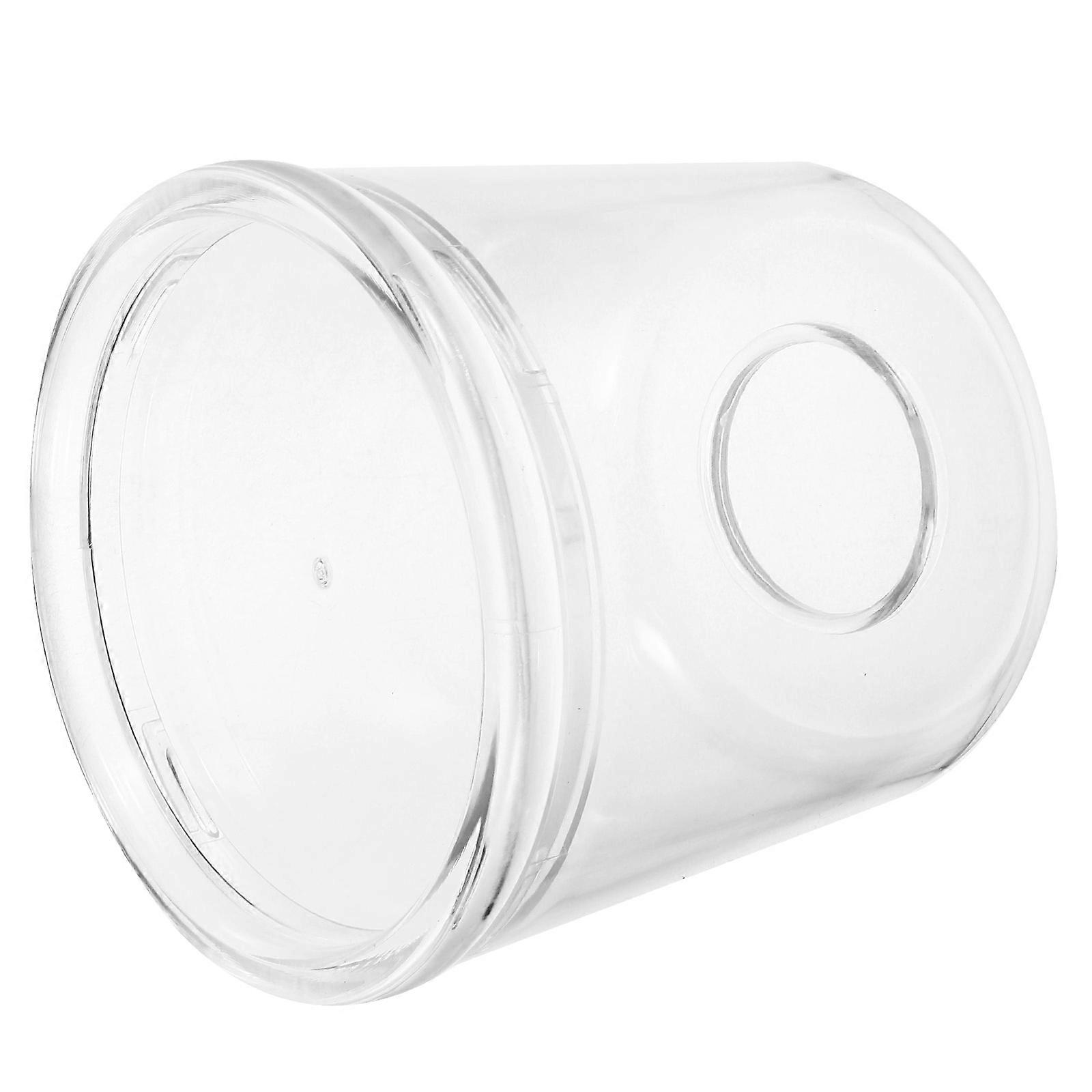 Roll Tissue Box Holder Acrylic Storage Dispensing Bathroom 1Set