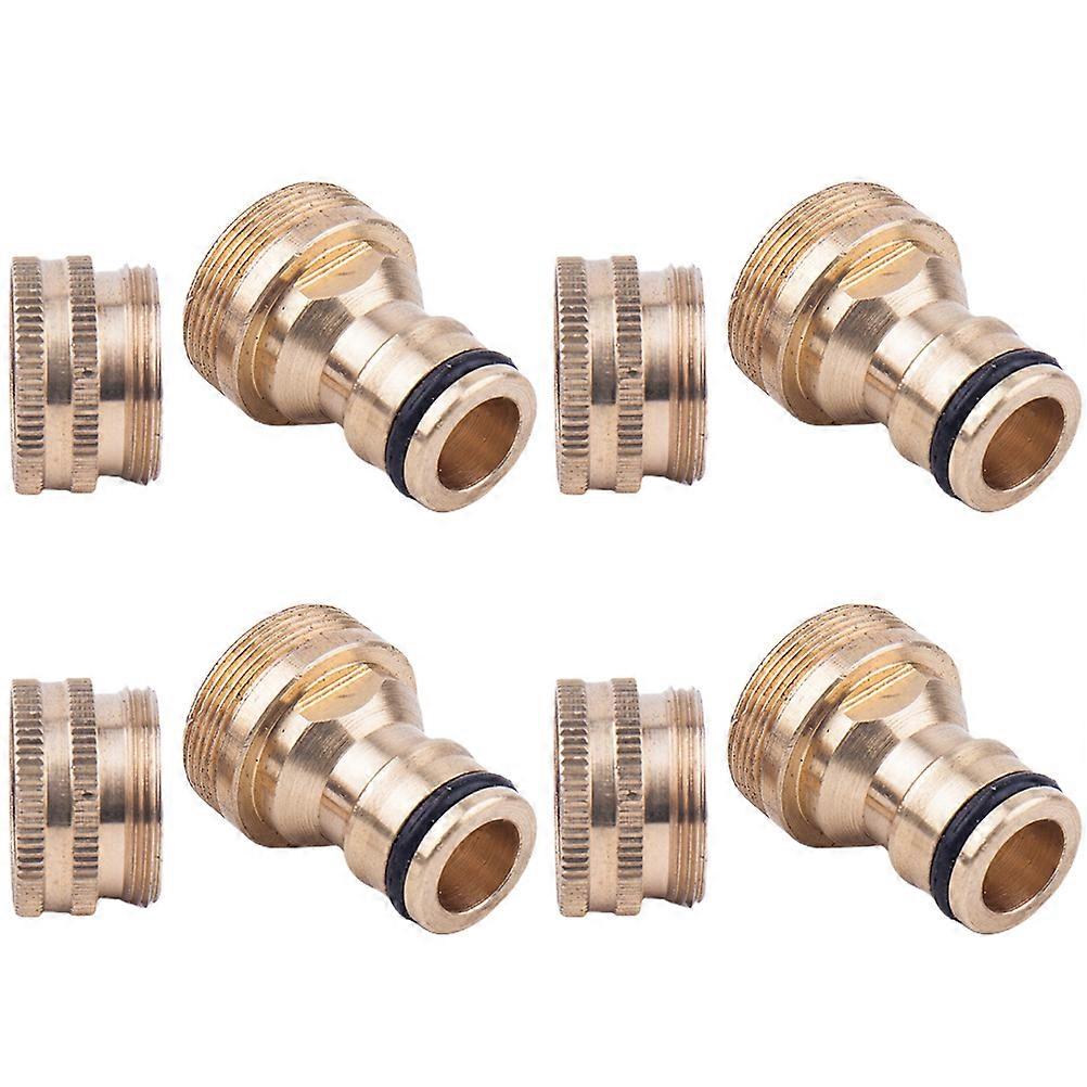 4 Sets Faucet Connectors Garden Hose Quick Adapter for Taps, Durable Water Tap Fitting for Irrigation and Car Wash