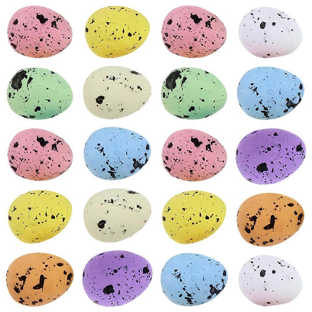 Simulation Egg Miniature Easter Eggs For Diy Crafts Assorted Color 2.50X1.80X1.80cm Decoration 200Set