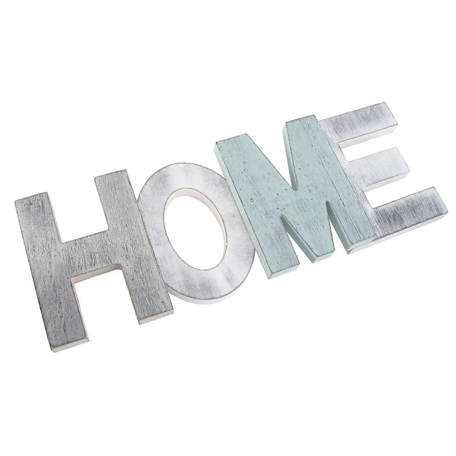 ديكور المنزل خمر شاعري الخشب الحروف القديمة الحرفية للمنزل والمكتب مكتب 42x4x15cm 1 مجموعة