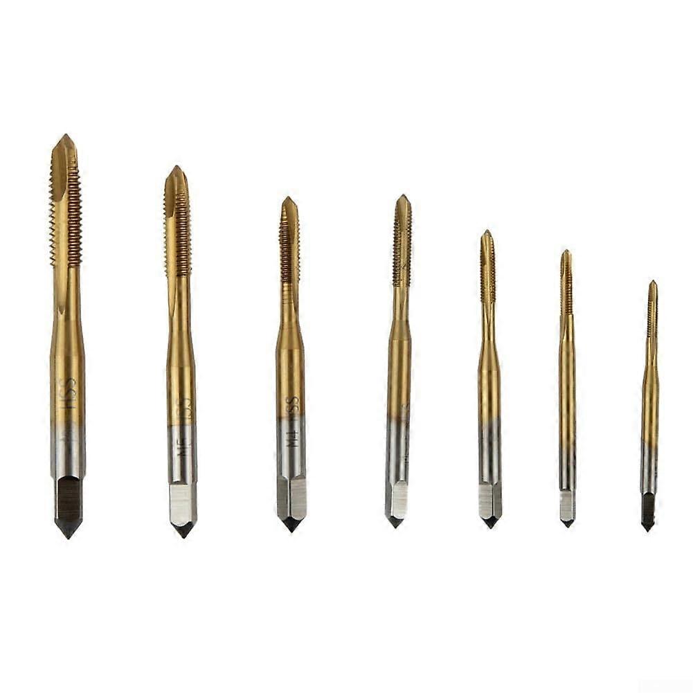 Metric thread cutting tool set for faux furniture assembly and machine repair, 7piece