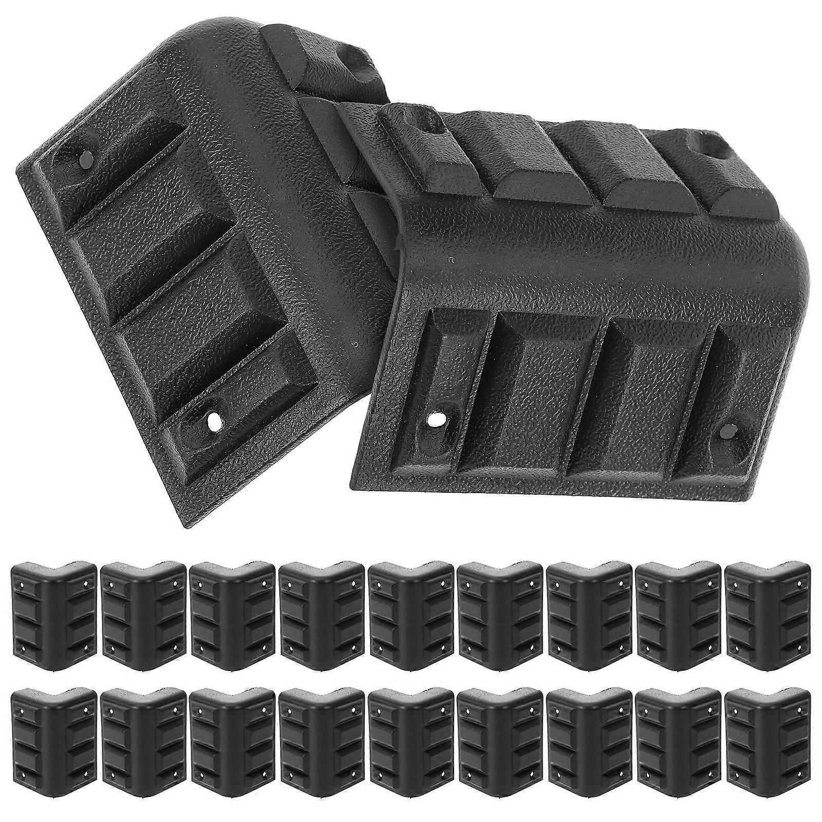 20pcs Plastic Corner Protectors for Speaker Boxes, Cabinets & Jewelry Cases – Durable Angle Guards for Furniture & Luggage – Safety Covers for Sharp
