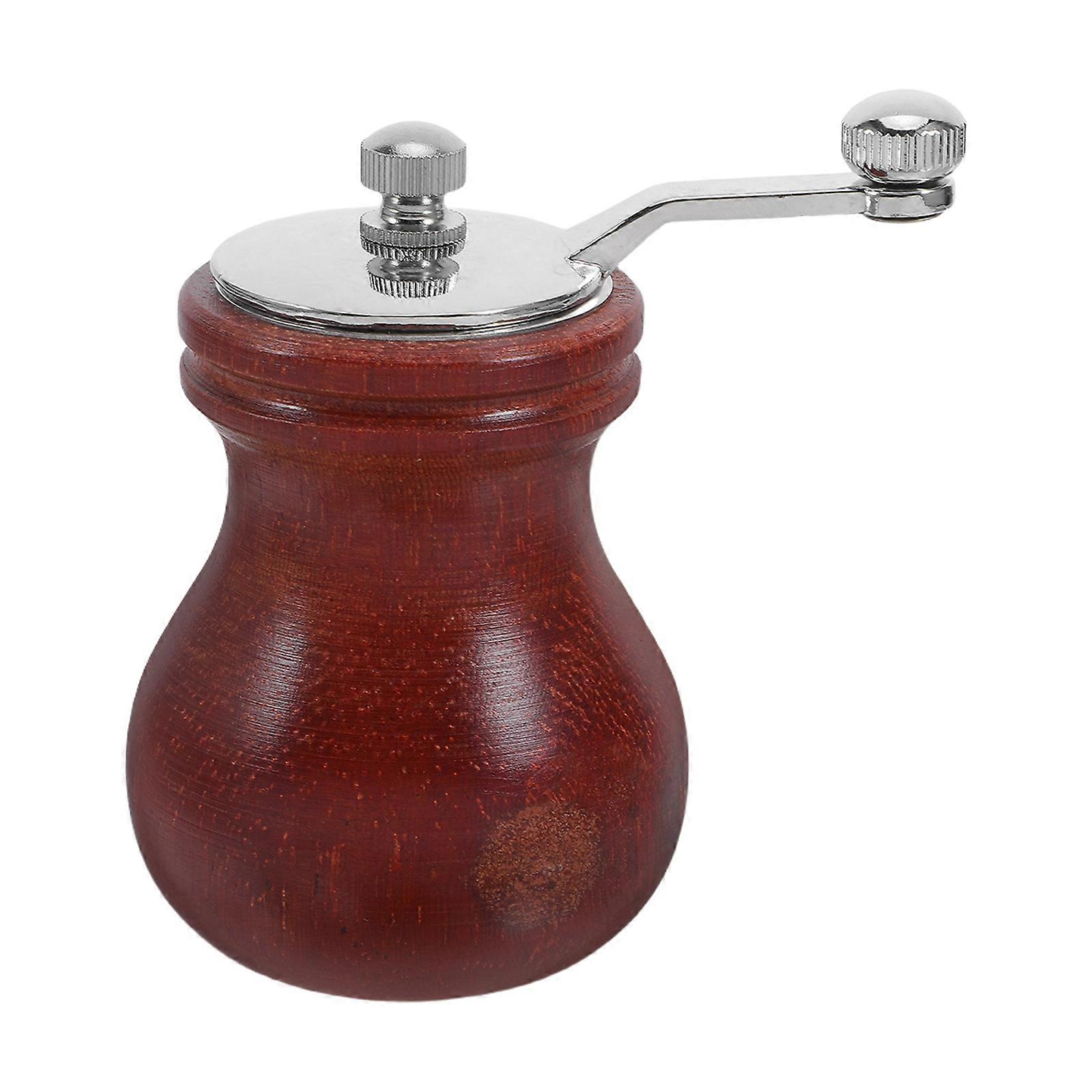 Compact Manual Grinder with Wooden Body and High Hardness Grinding Core for and Pepper Grinding