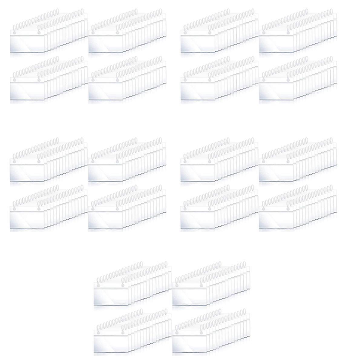 Plastic Label Holders Price Tag Ticket Hanger Clips (60)