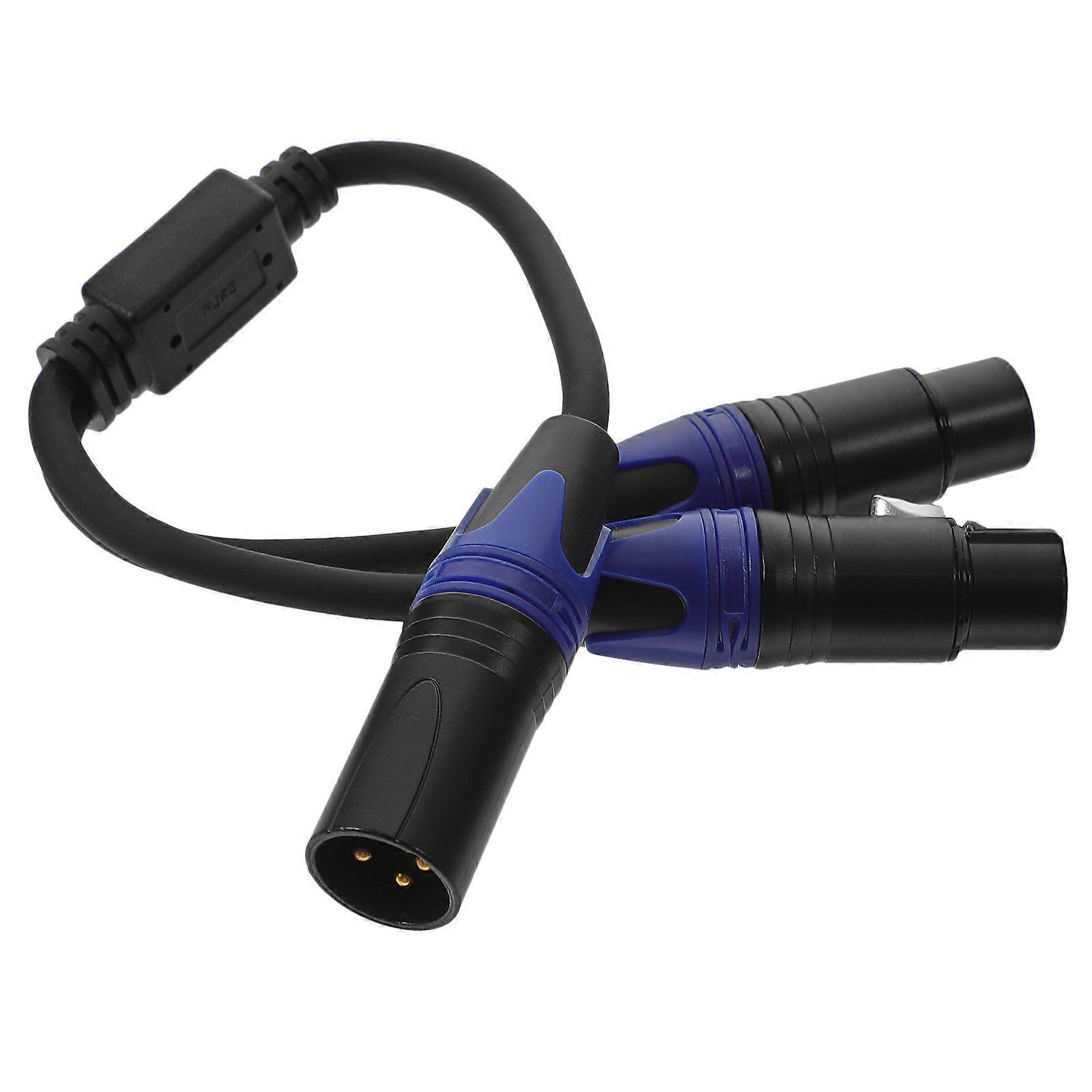 Mic Wire Xlr Splitter Live Performances Professionals Polyethylene Insulation Double Shielding 15.7X0.8X0.8in 1Set