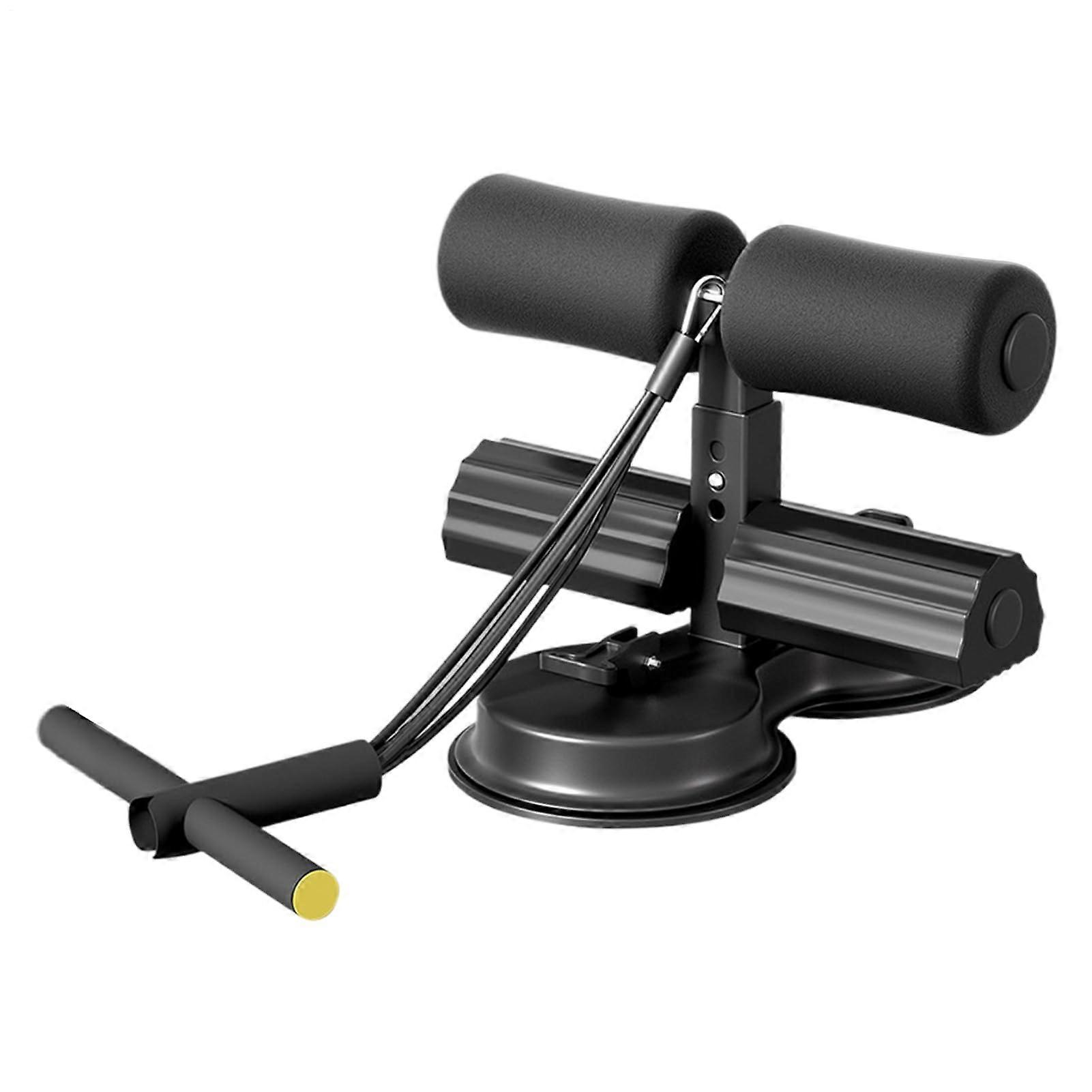 AB Trainer - Portable Abdominal Trainer with Suction Cups and Resistance Bands | Home and Gym Use - Black Exercise Equipment