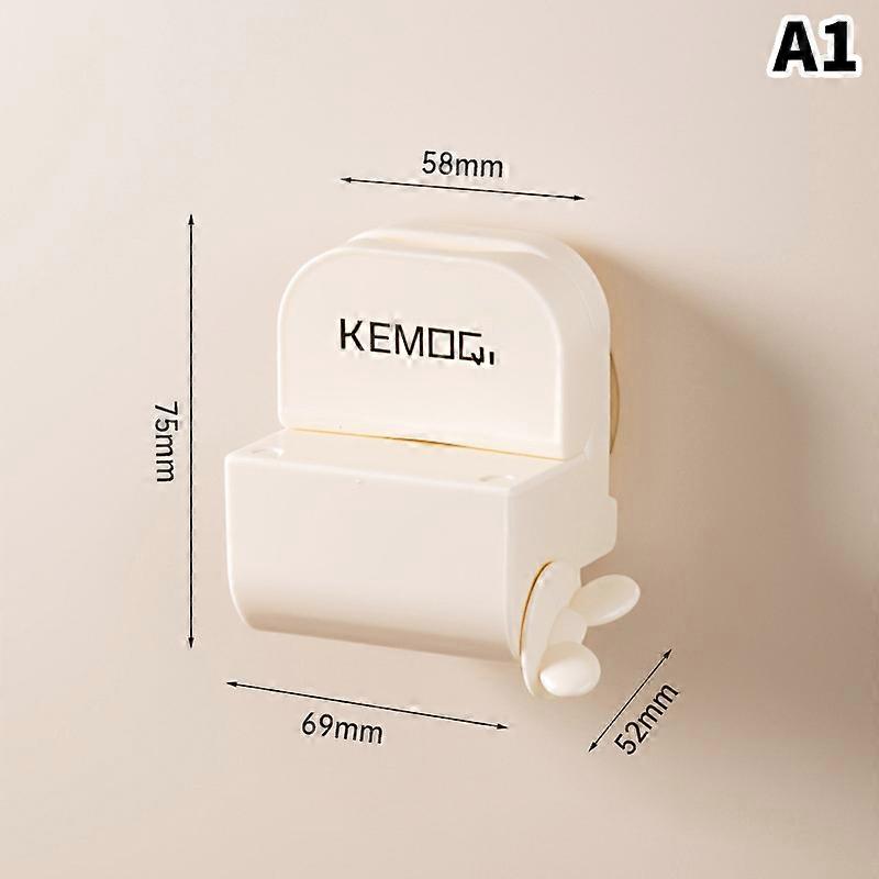 Punch-free Toothpaste Squeezer Storage Rack Clip Manual Toothpaste Holder Bathroom Accessories Suction Cup Cleanser Squeezer