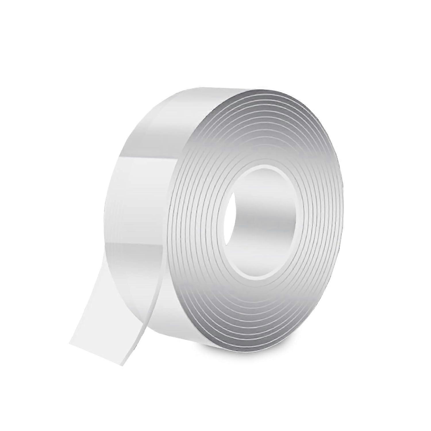 3M Double Sided Transparent, Extra Strong Double Sided Nano Tape Washable Removable, Ultra Strong Traceless Adhesive Tape Reusable for Carpet, Photo