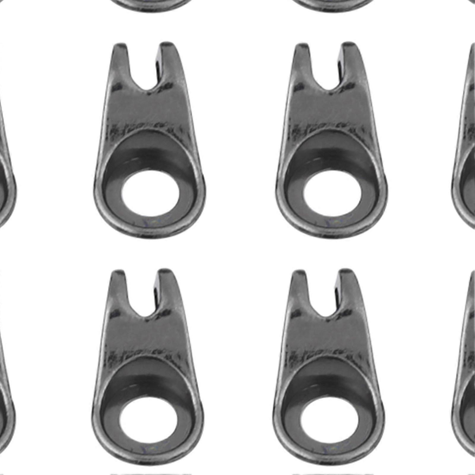 20 Pcs Boot Lace Hooks Buckles Rivets for Repairing Camping Hiking Climbing (Grey)