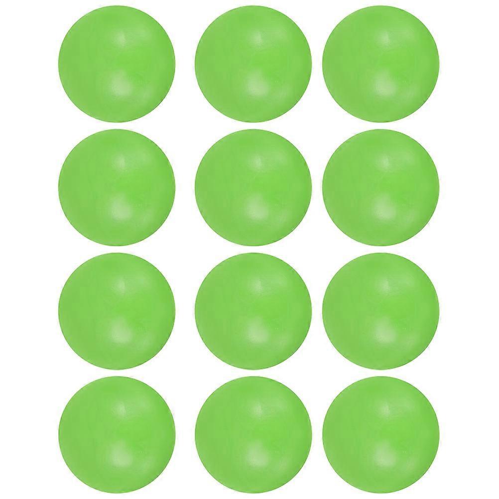 Foosball Replacement Balls 12Pcs Table Football Balls 3.6X3.6X3.6CM Green