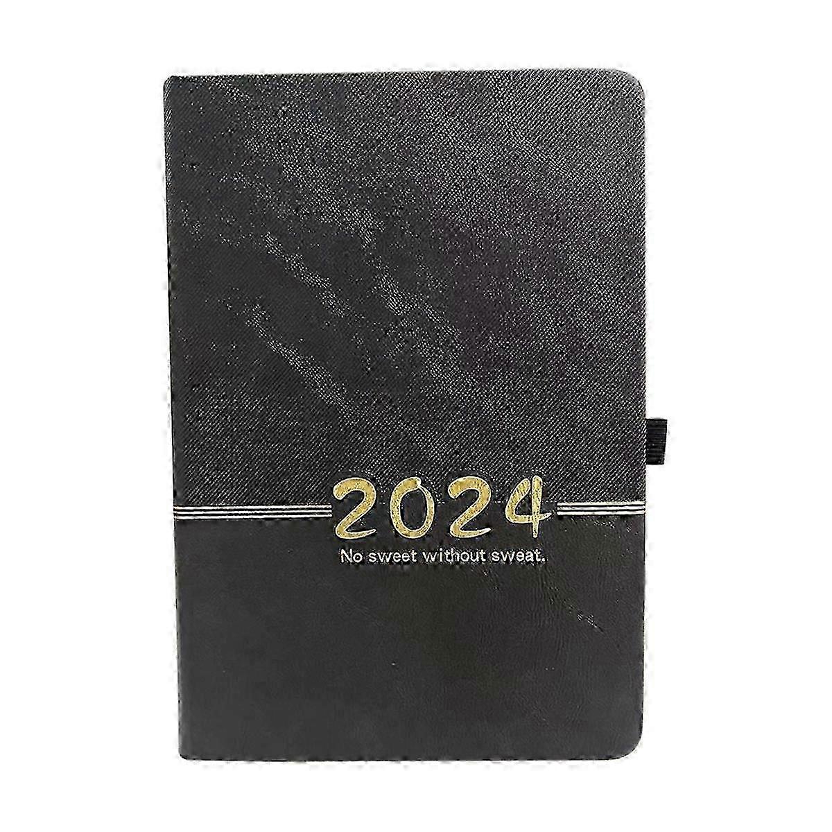 2024 Portable Planner 365 Days Cover Daily Weekly Schedule Notebook Compact Calendar Journal