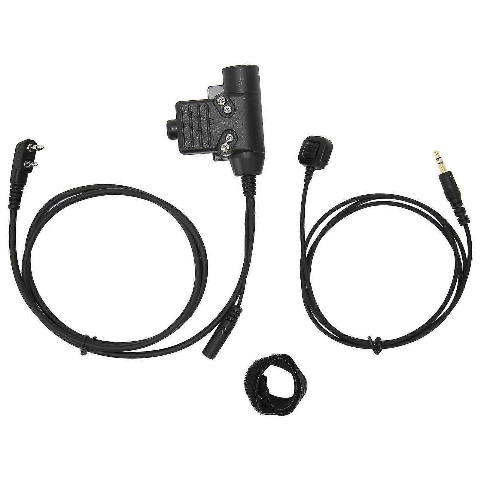 Clear Voice Portable Push to Talk Headset Connector Replacement for Compatible Two-Way Radio Devices