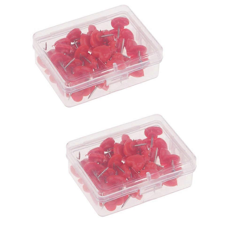 Cute Thumb Tacks Heart Hand Pin for Dorm Room Use 2 Boxes of 100Pcs Each