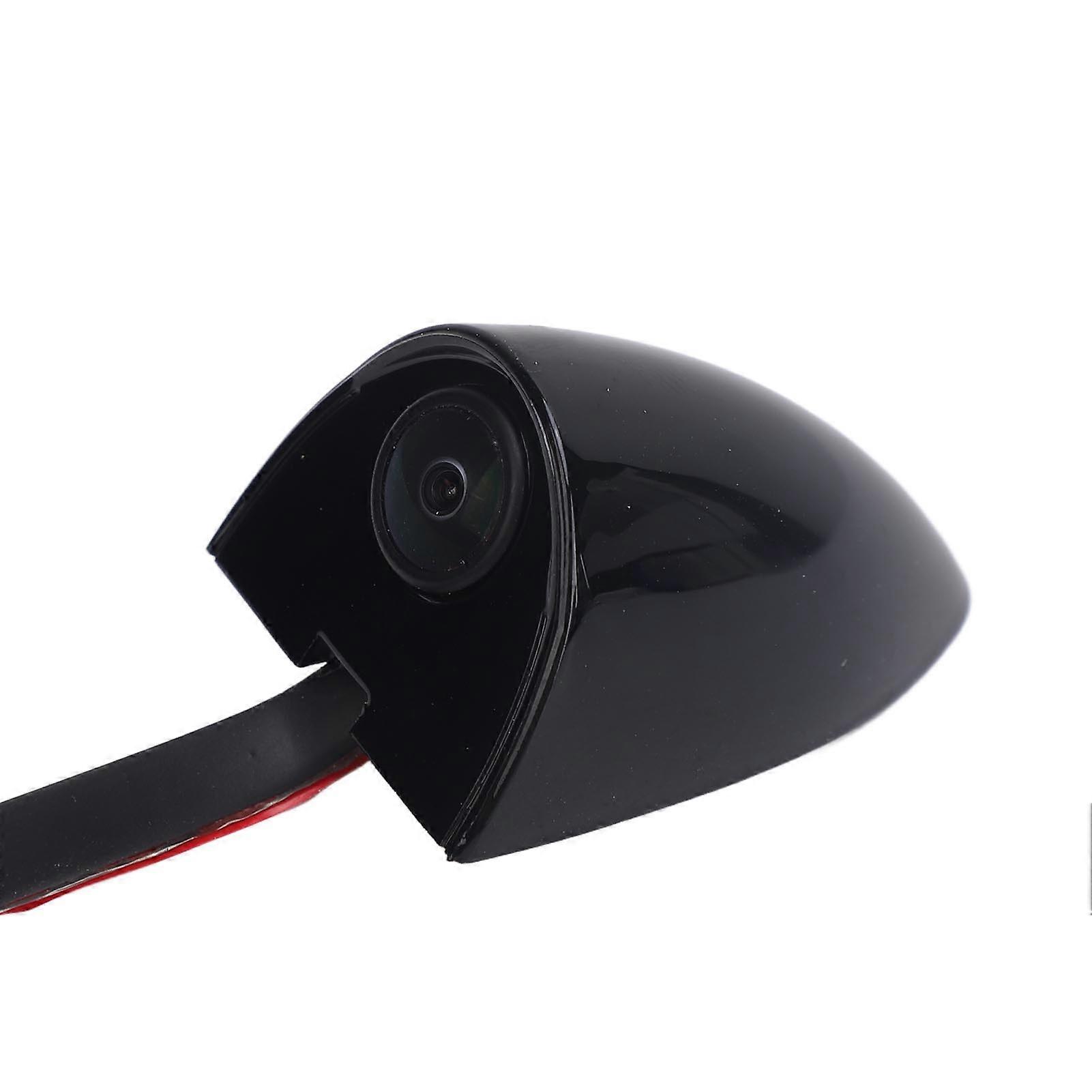 1 Pair Car Side View Camera AHD 1280 X 720 720P Wide Angle Waterproof Side View Reverse Back Up Camera for Vehicle DC12V White