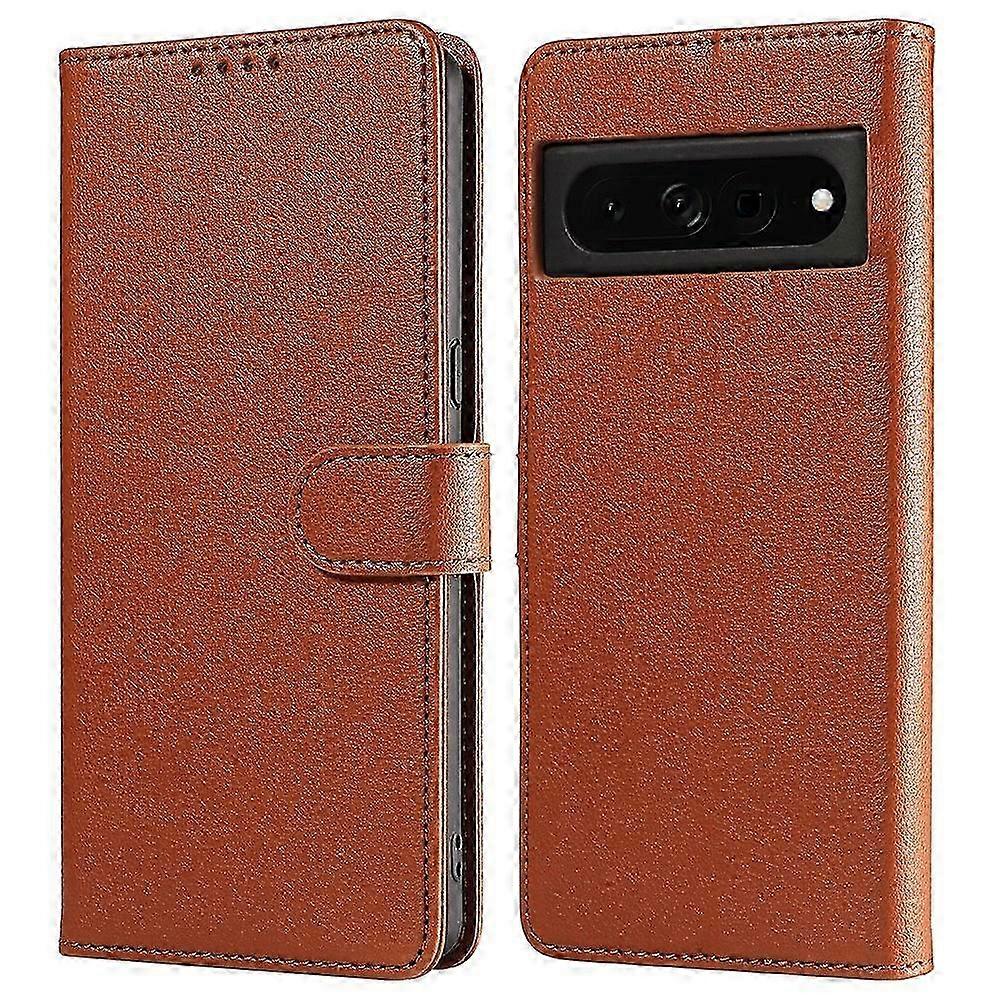 Leather Case with Litchi Texture RFID Blocking Wallet Stand for Compatible Smartphones