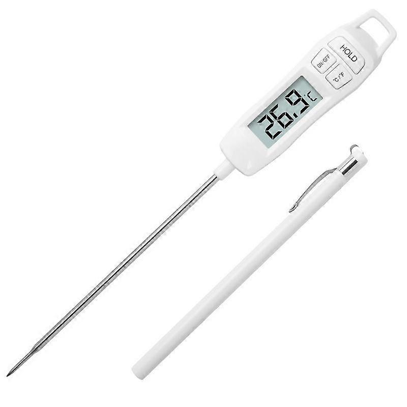 2 Second Read Cooking Thermometer, Instant Cooking Thermometer with Long Probe and LCD Display Digital Baking Kitchen Thermometer for Food Meat Oil Ke