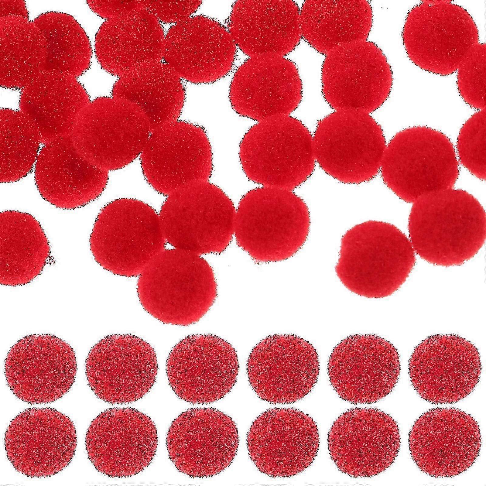 600pcs Multi-use Pompom Balls for DIY Crafts and Arts in Red