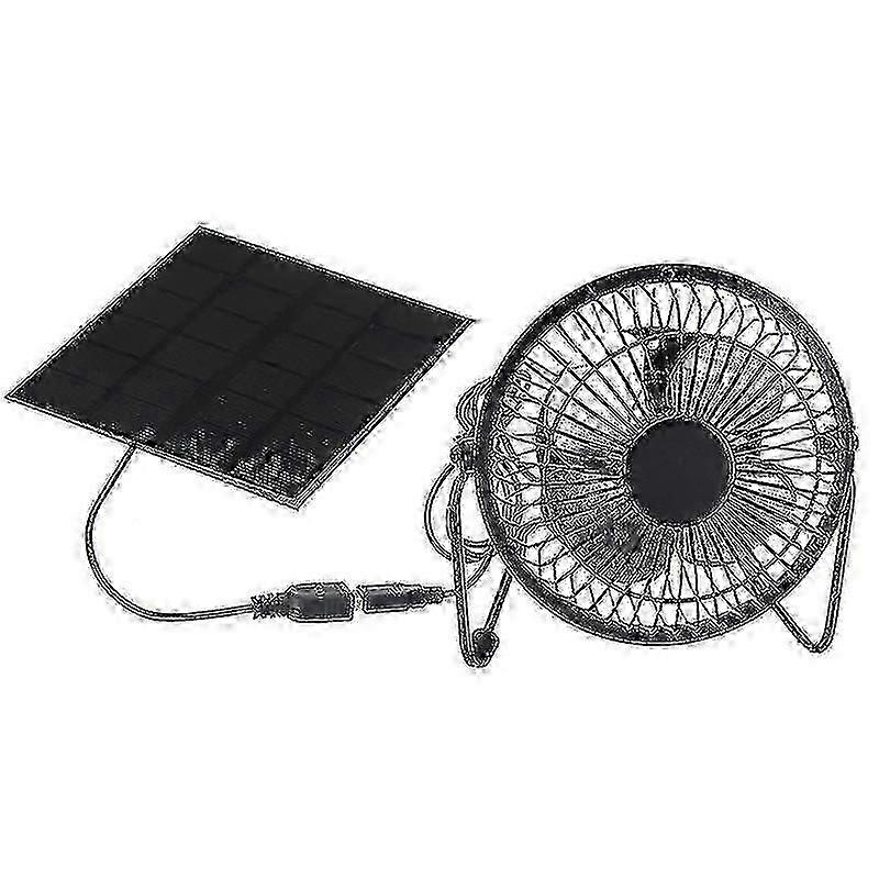 2025 Seneste model ventilationsventilator USB solpanel jernventilator