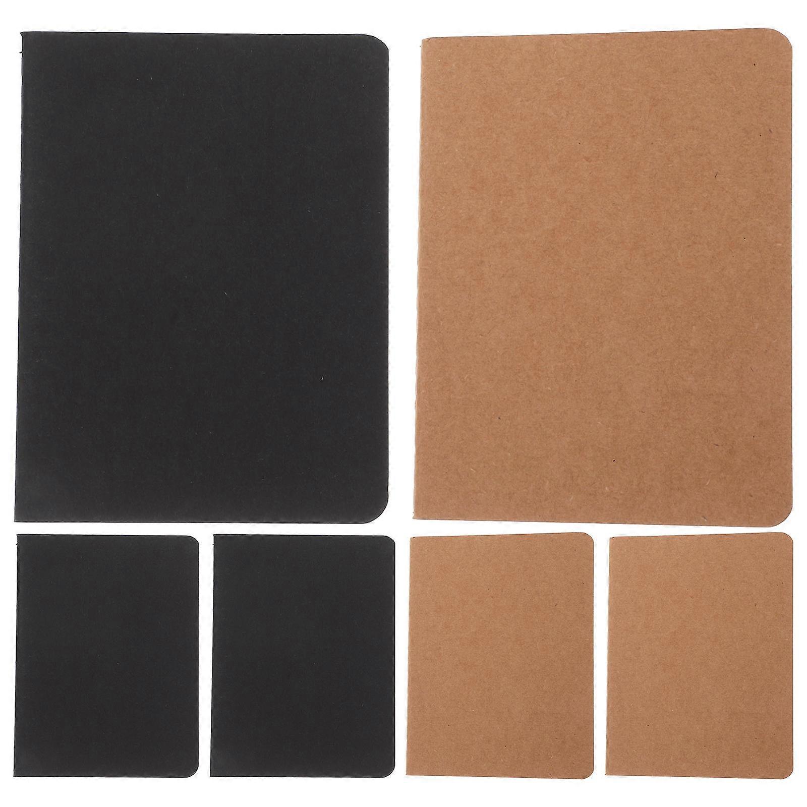 Drawing Book Blank Journal Travel Journal Plain Notebook A6 Minimalist Design Students On The Go Sketching 6Pcs