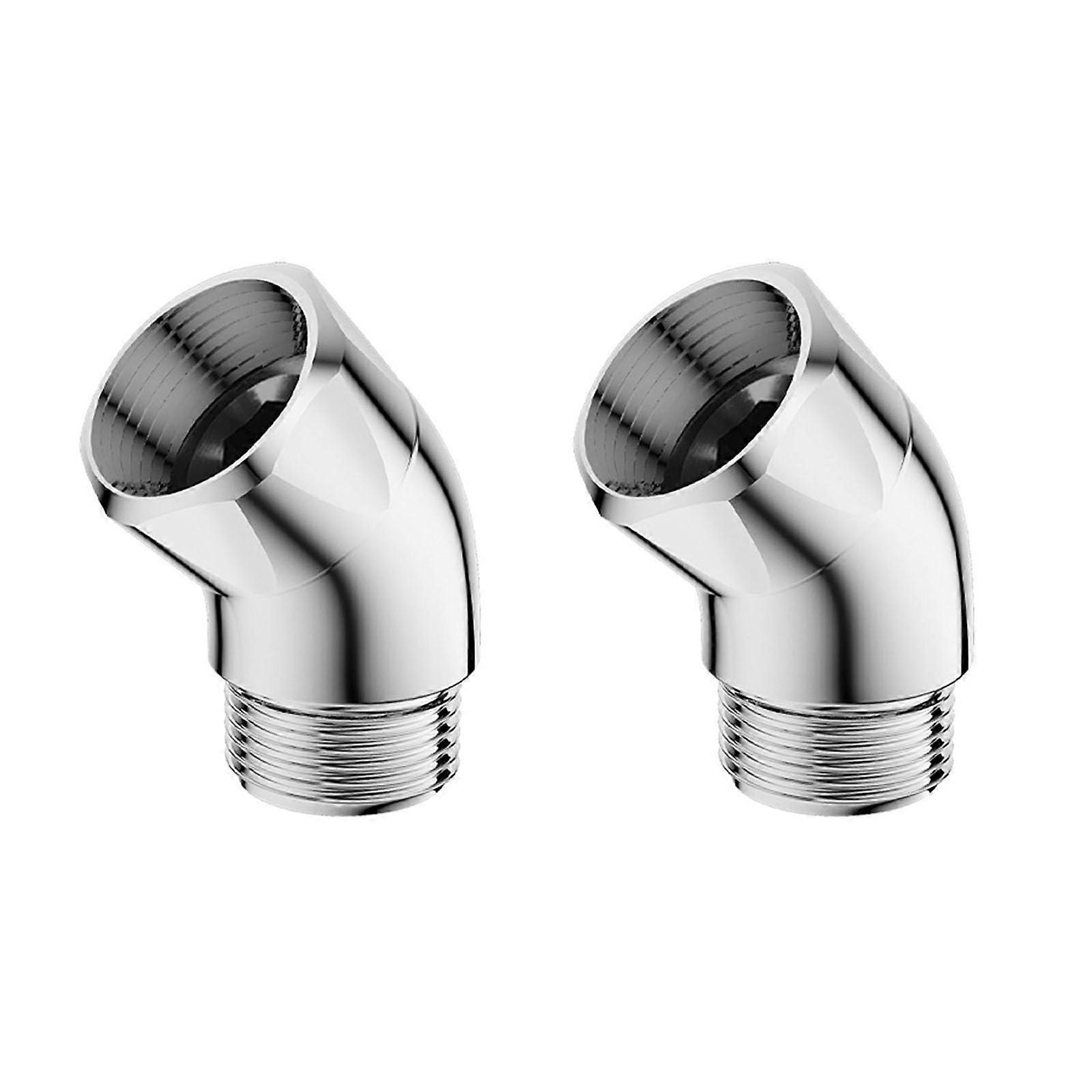 135-Grad-Duschkopf-Winkeladapter, Duschkopf-Verlängerungsarm, Handbrause-Adapterstecker, 2er-Pack