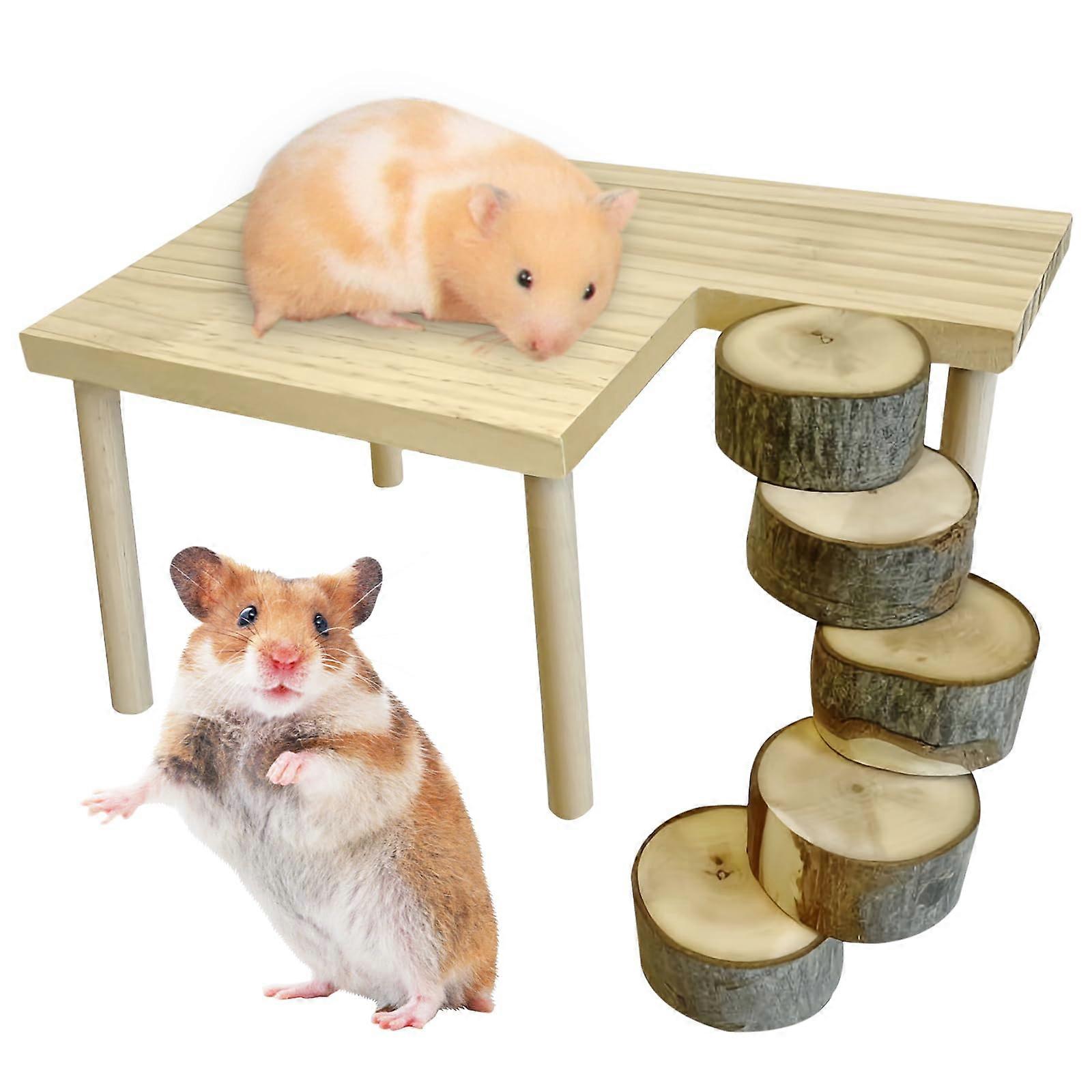 Wooden Hamster Climbing Platform, Hamster Ladder, Toy for Hamsters, Gerbils