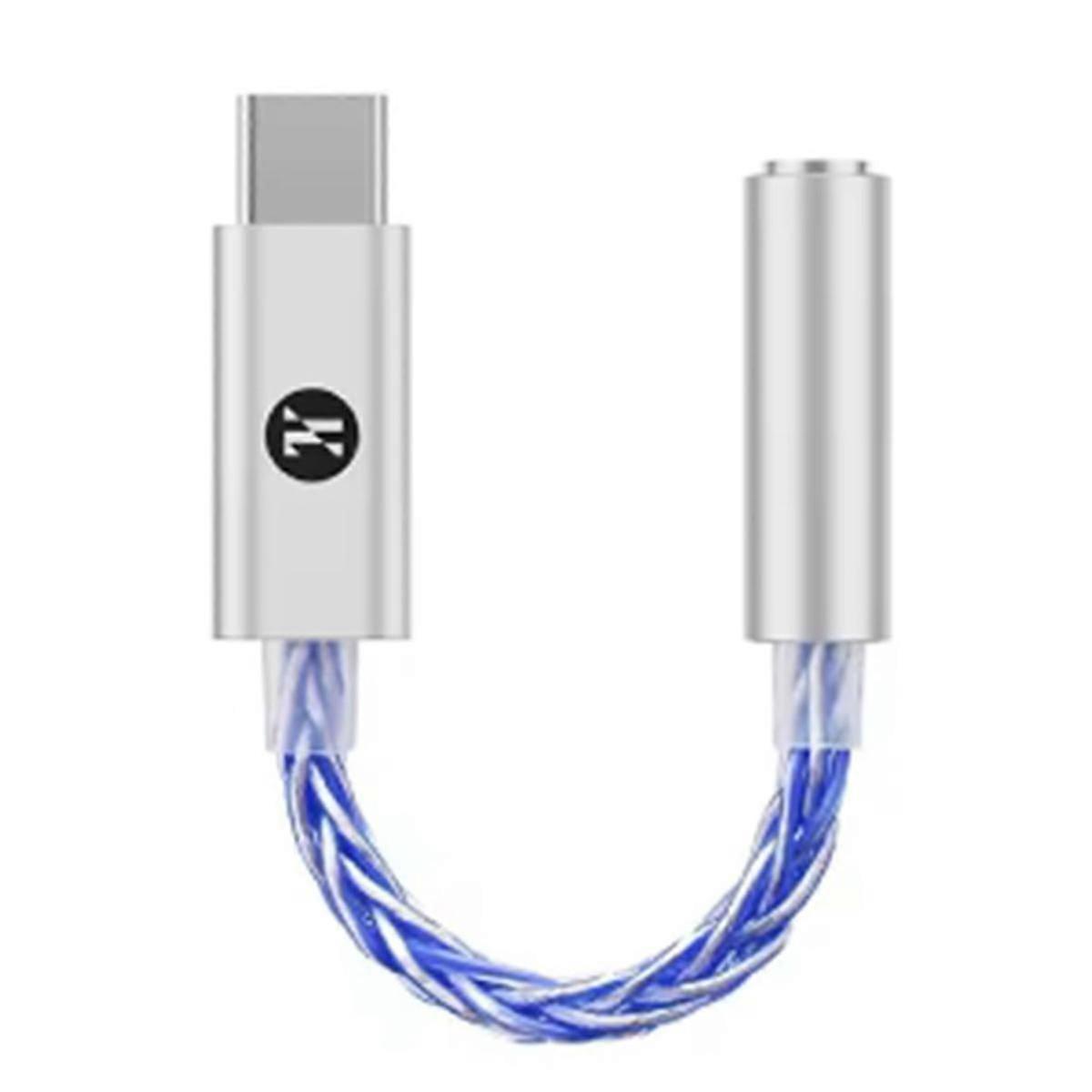 JM6 Pro Type-C to 3.5mm CX31993 Digital Audio Portable Decoding Amp Hifi Mobile Headset USB JM11 Blue