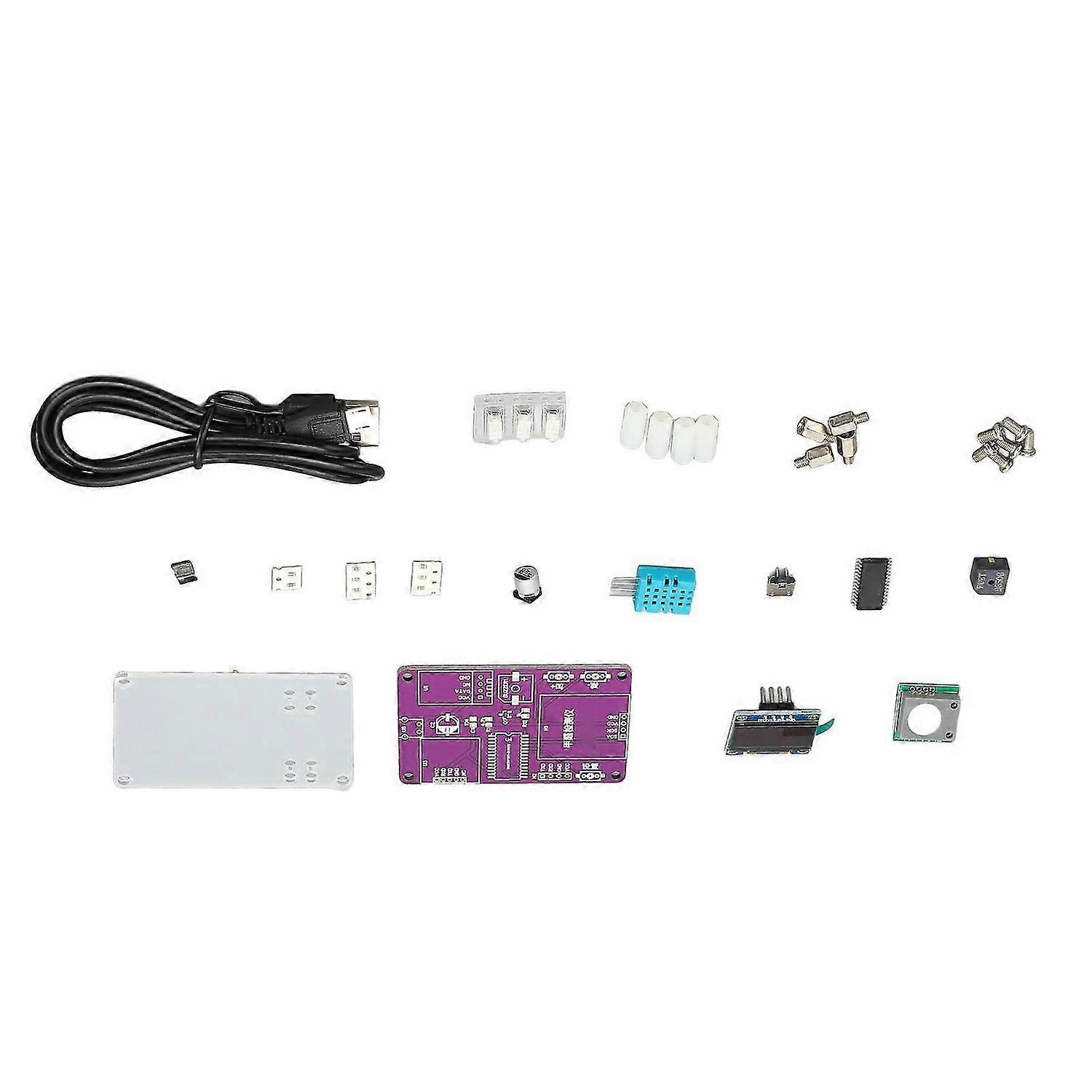 HCHO Temperature Humidity Detector Organic Light Emitting Diode Display Electronic Components Kit