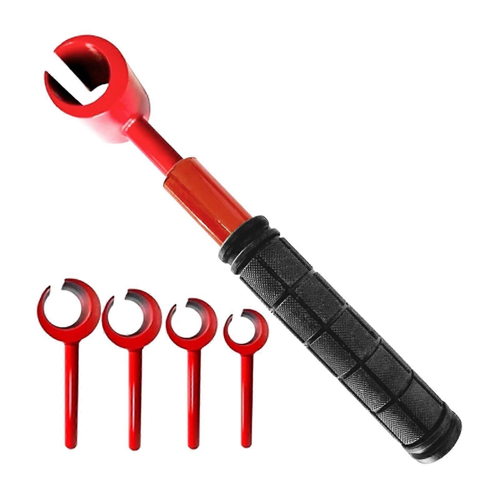 4 Piece Adjustable Hinge Gap Wrench Set for Heavy Door Hinges and Cabinet Alignment Tools Red