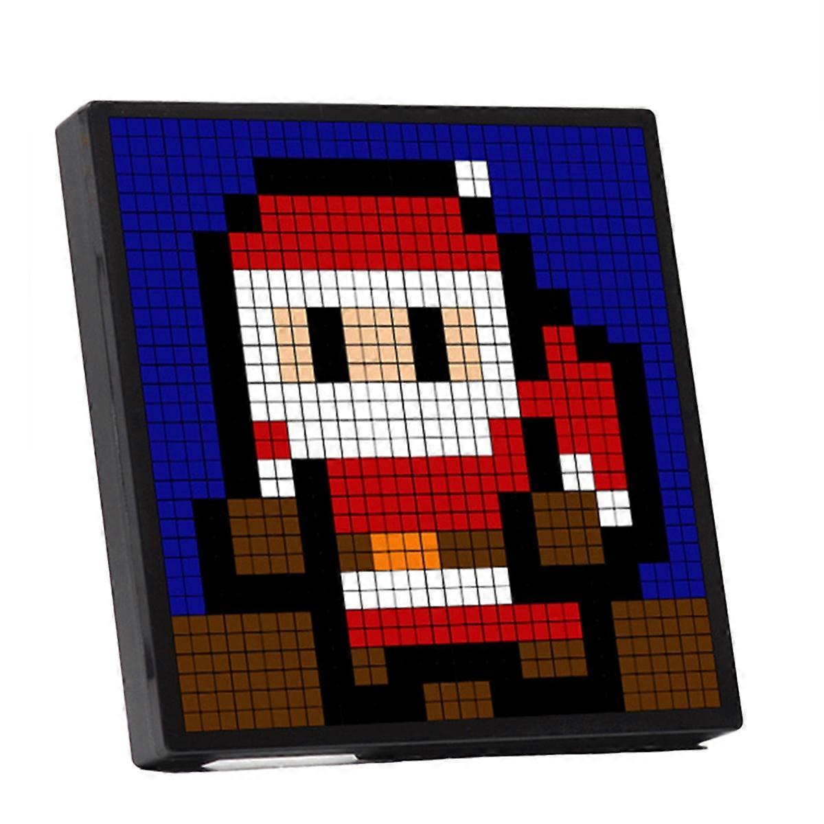 LED 16x16 Pixel Display Nightlight Smart APP Control Programmable Screen DIY Text Animation Photo Frame Night Light Gift